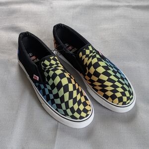 Ecko Unltd. Trippy Checkered Slip-Ons Men's Size 9 NEW!